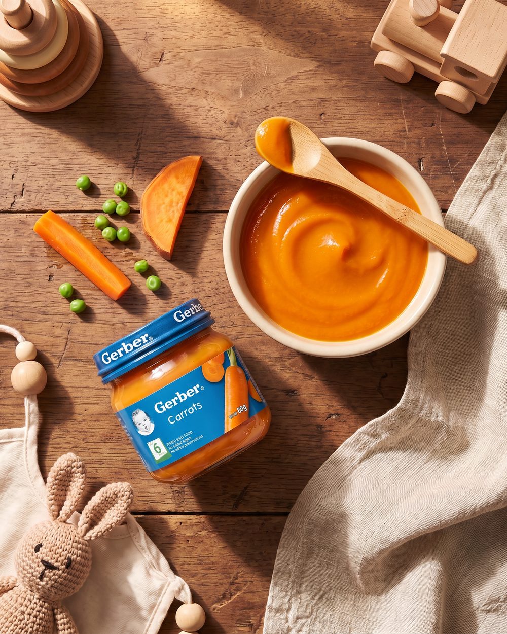 Gerber baby food product mockup