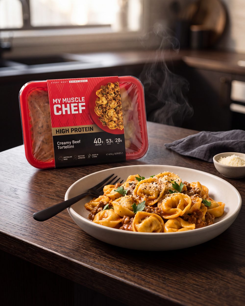 My Muscle Chef meal product mockup